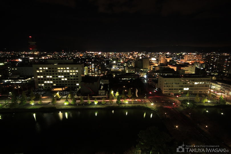 佐賀県庁 展望ホールの夜景スポット写真（1）