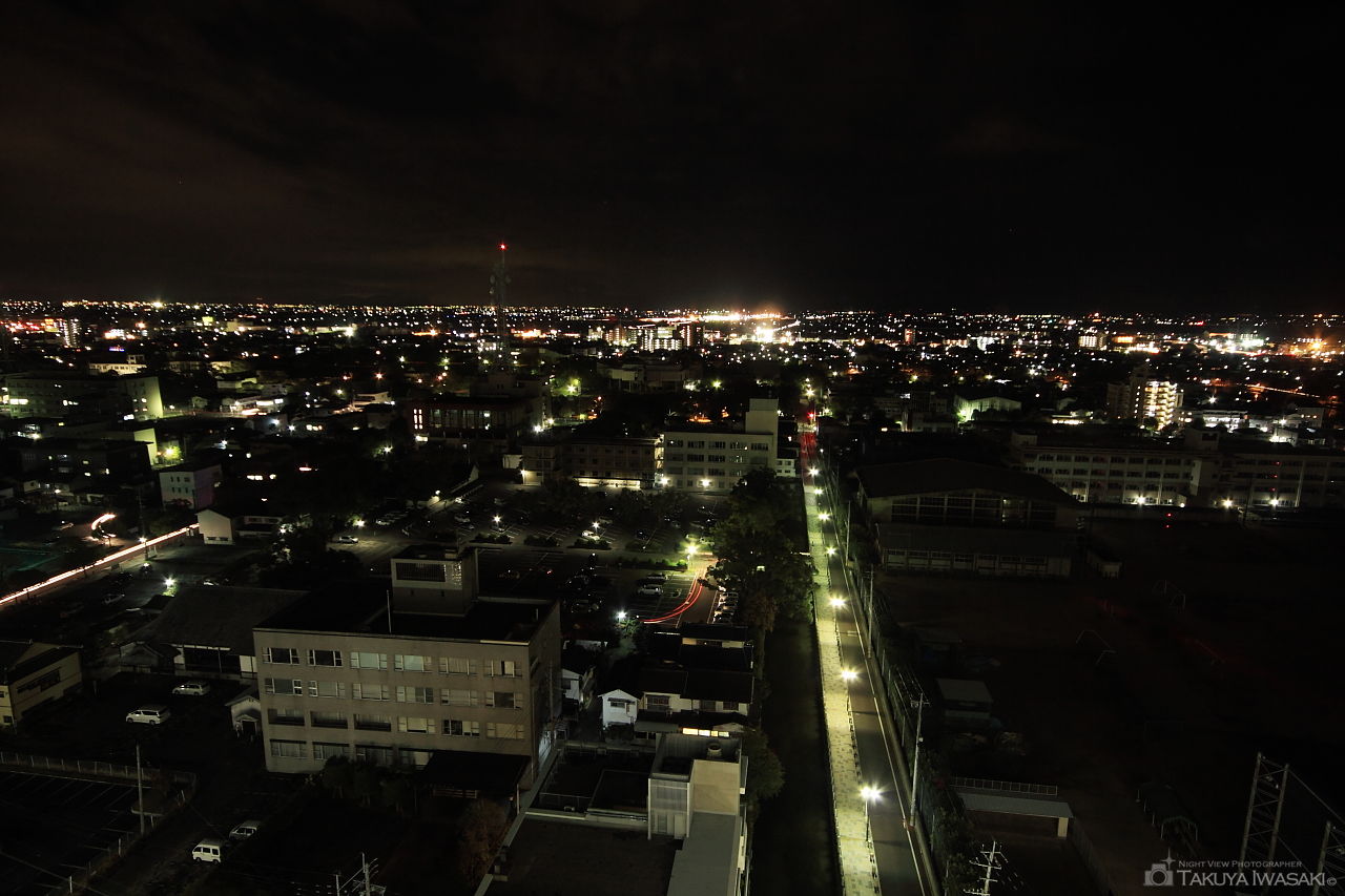 佐賀県庁 展望ホールの夜景スポット写真（2）