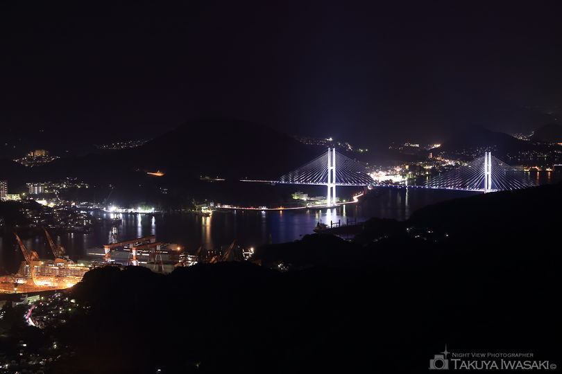 稲佐山の夜景スポット写真（2）