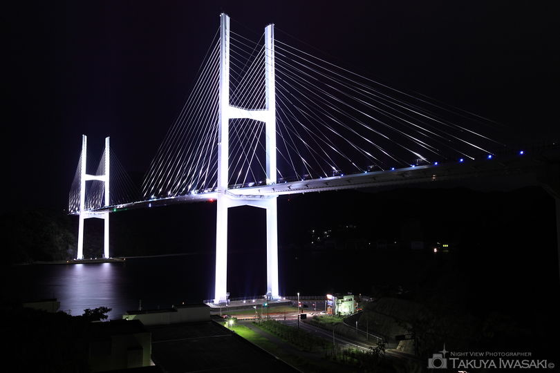 長崎・女神大橋のライトアップが美しい夜景スポットベスト７