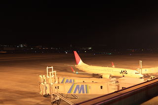宮崎空港 展望デッキの夜景スポット写真（3）class=