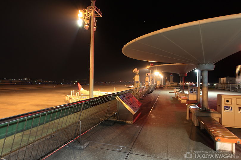 宮崎空港 展望デッキの夜景スポット写真（4）