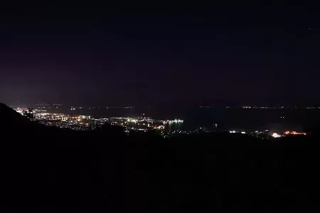 須々原展望台（指宿スカイライン）の夜景