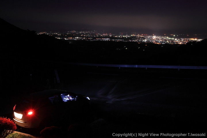 錫山展望台の夜景スポット写真（2）