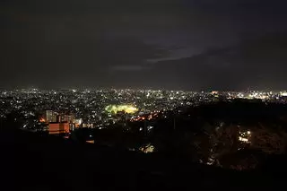 首里城 広福門の夜景