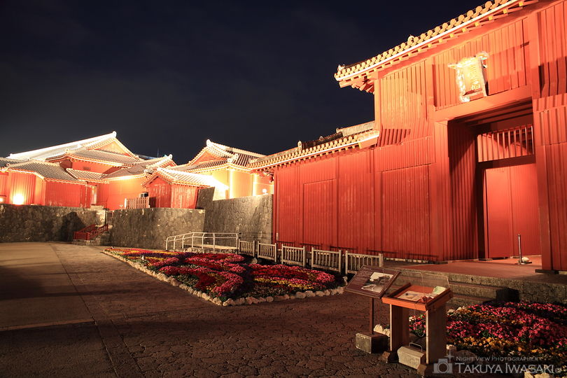 首里城 広福門の夜景スポット写真（4）