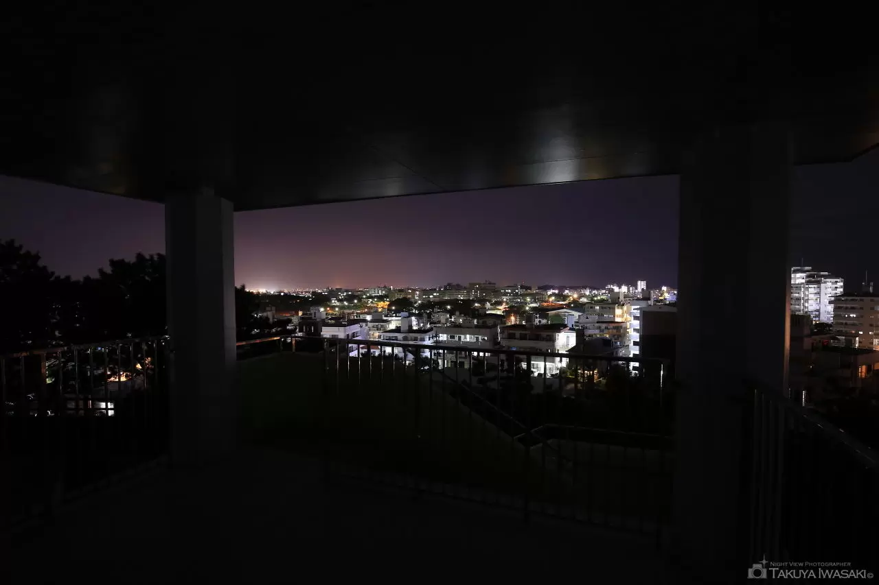 上原高台公園の夜景（沖縄県西原町）
