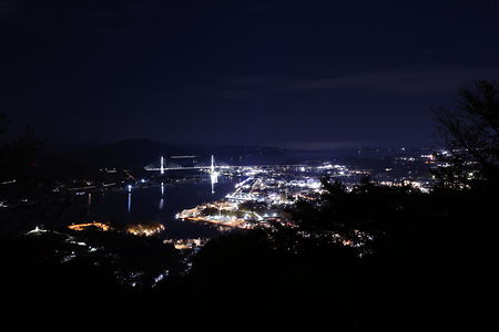 安波山 山頂の夜景スポット写真（1）class=