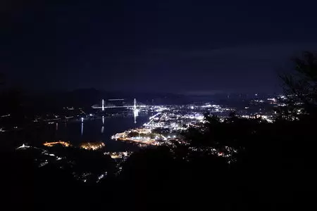 安波山 山頂の夜景