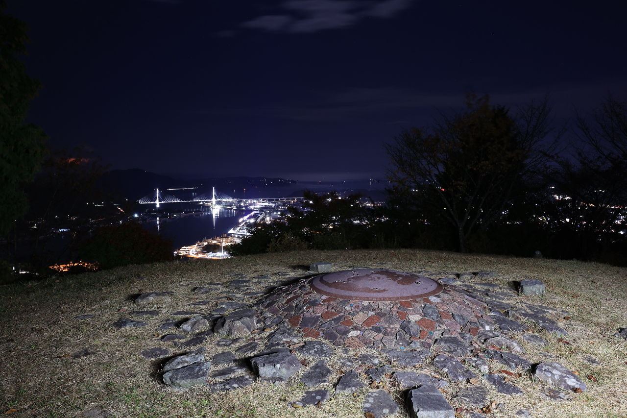 安波山 山頂の夜景スポット写真（4）