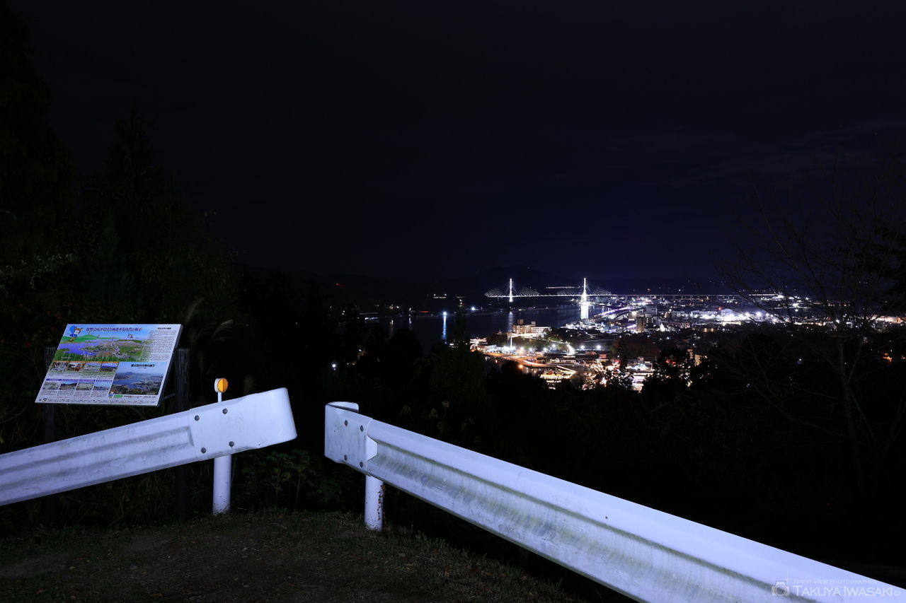 安波山公園前の夜景スポット写真（4）
