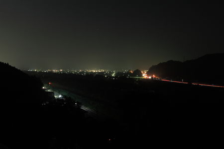 大河原町方面の夜景