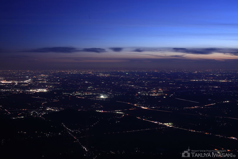筑波山の夜景スポット写真（2）