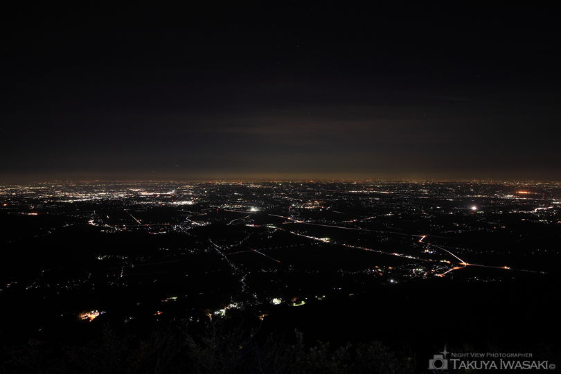 筑波山の夜景スポット写真（3）