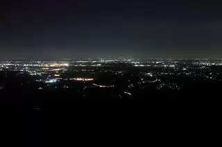 朝日峠展望公園（表筑波スカイライン）の夜景