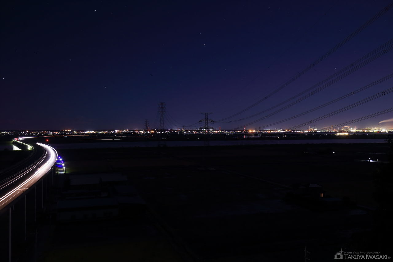 佐原PA（上り）の夜景スポット写真（2）