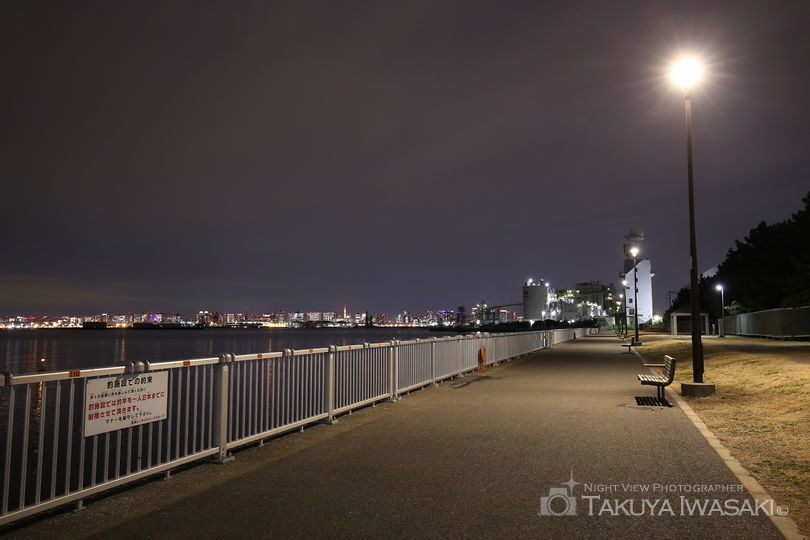 若洲海浜公園の夜景スポット写真（4）