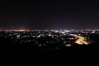笛吹市方面の夜景