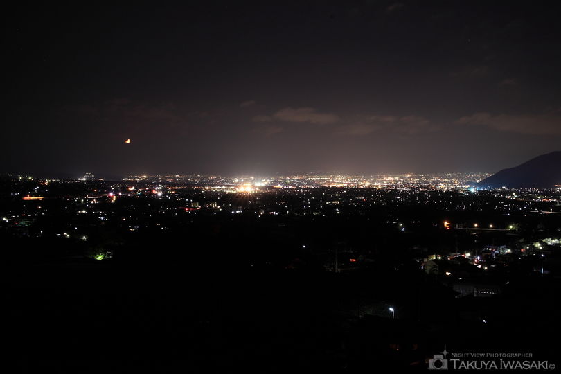 塩山フルーツライン 勝沼町勝沼付近の夜景スポット写真（1）