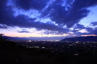 ぶどうの丘の夜景