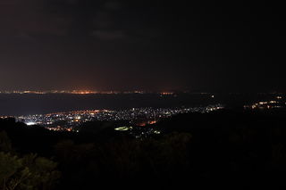 三ヶ根山スカイライン 第一見晴台の夜景スポット写真（1）class=
