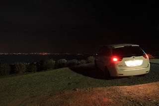 三ヶ根山スカイライン 第一見晴台の夜景スポット写真（5）class=