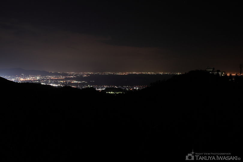 三ヶ根山スカイライン かんぽの宿付近の夜景スポット写真（1）