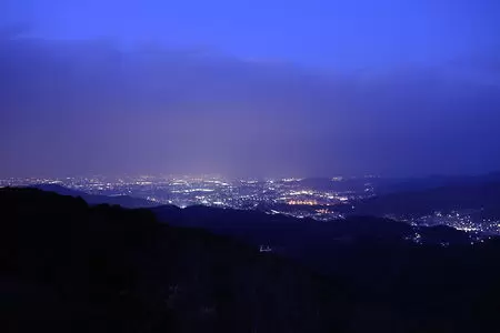 三ヶ根山スカイライン 岡崎側の夜景