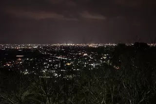 御津山展望台の夜景
