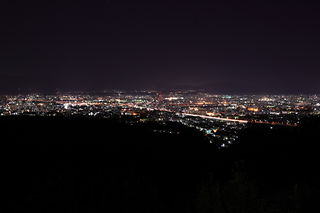 大岩山展望所の夜景