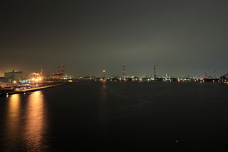 泉大津大橋の夜景スポット写真（1）class=