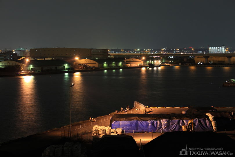 泉大津大橋の夜景スポット写真（3）
