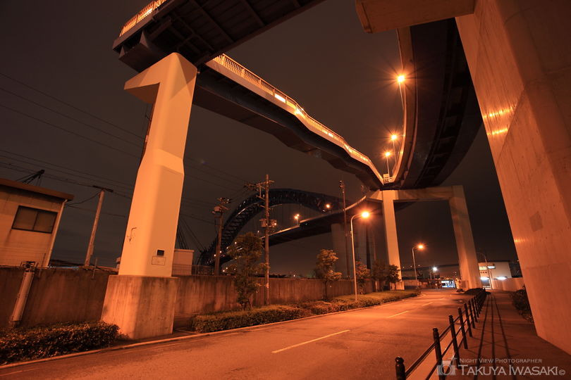 千歳橋の夜景スポット写真（5）