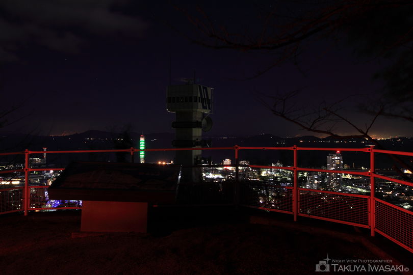 青ノ山 車道沿いの夜景スポット写真（3）