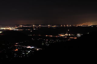 白峰展望台の夜景スポット写真（1）class=