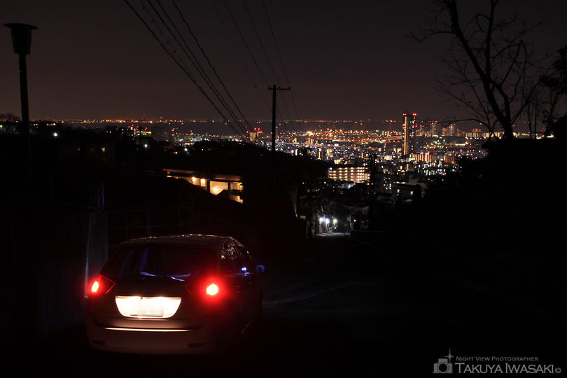 新神戸変電所前の夜景スポット写真（2）