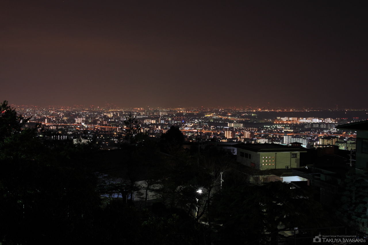 大阪・阪神エリアの夜景を望む