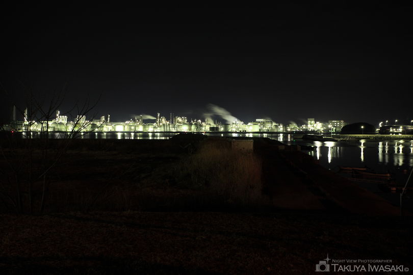 網干海浜大橋の夜景スポット写真（2）