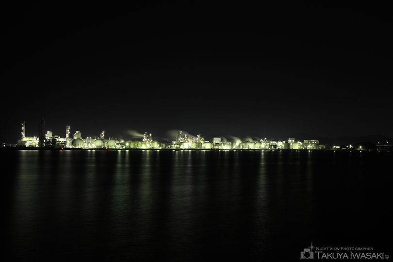 揖保川浄水センター付近の夜景スポット写真（1）