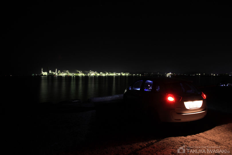 揖保川浄水センター付近の夜景スポット写真（2）