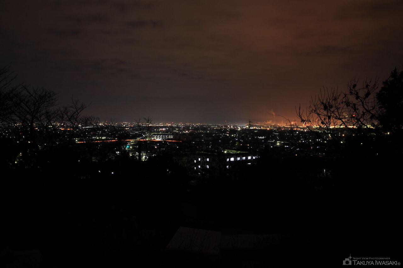 日笠山公園の夜景スポット写真（1）
