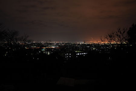 日笠山公園の夜景スポット写真（1）class=