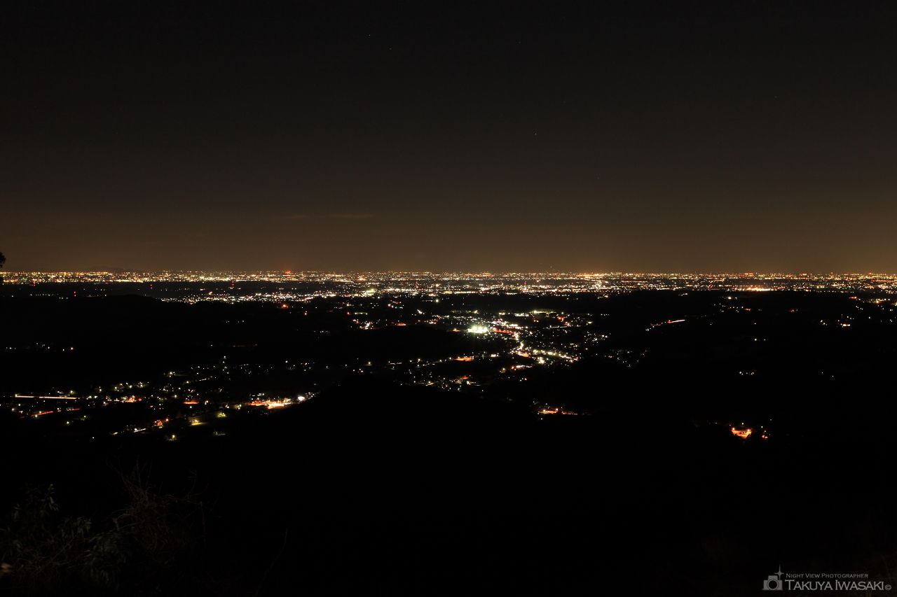 弓立山の夜景スポット写真（1）