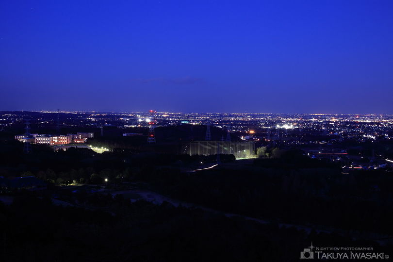 白銀平展望台の夜景スポット写真（1）