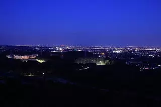白銀平展望台の夜景