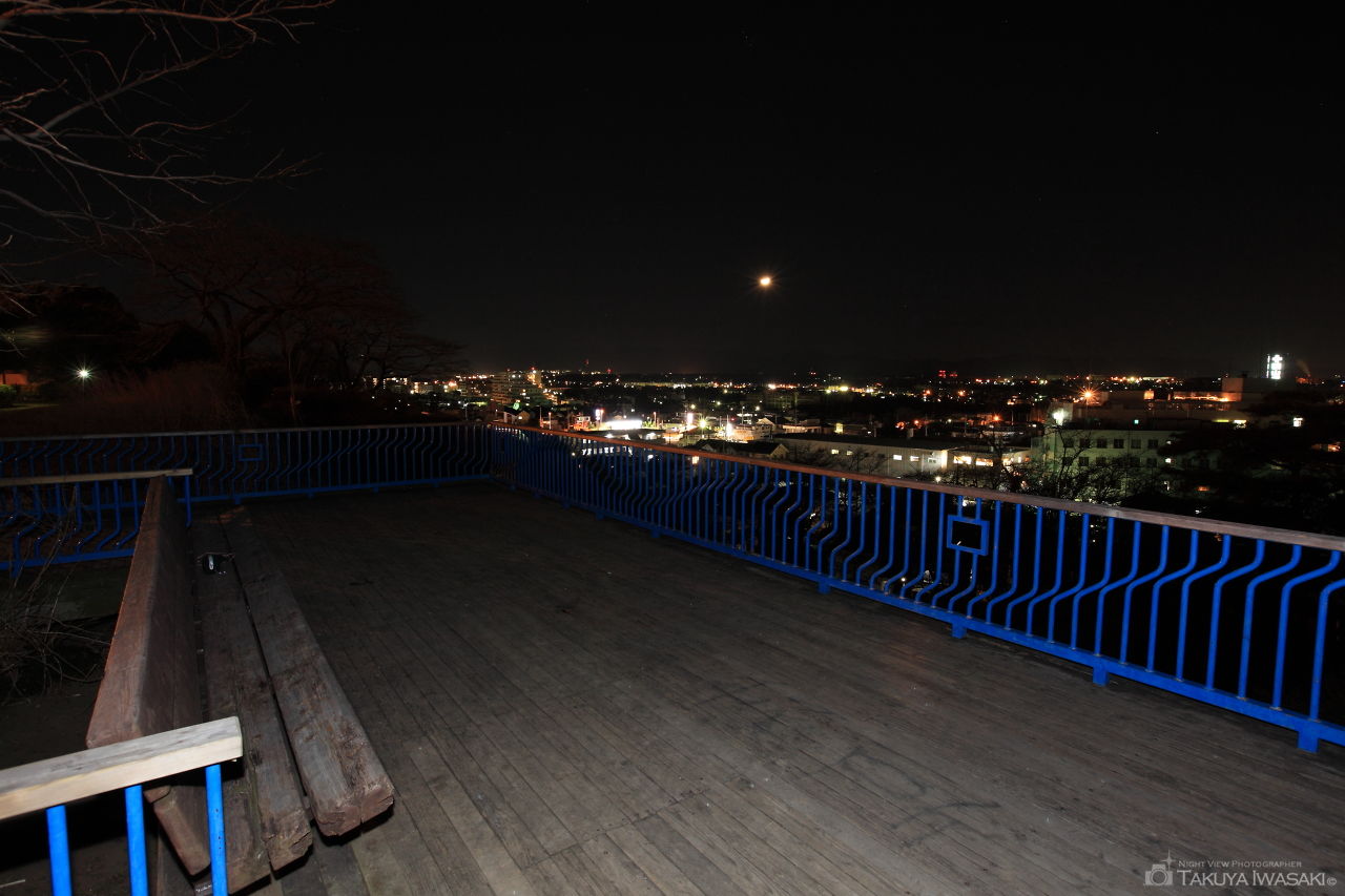 稲荷山公園の夜景スポット写真（2）