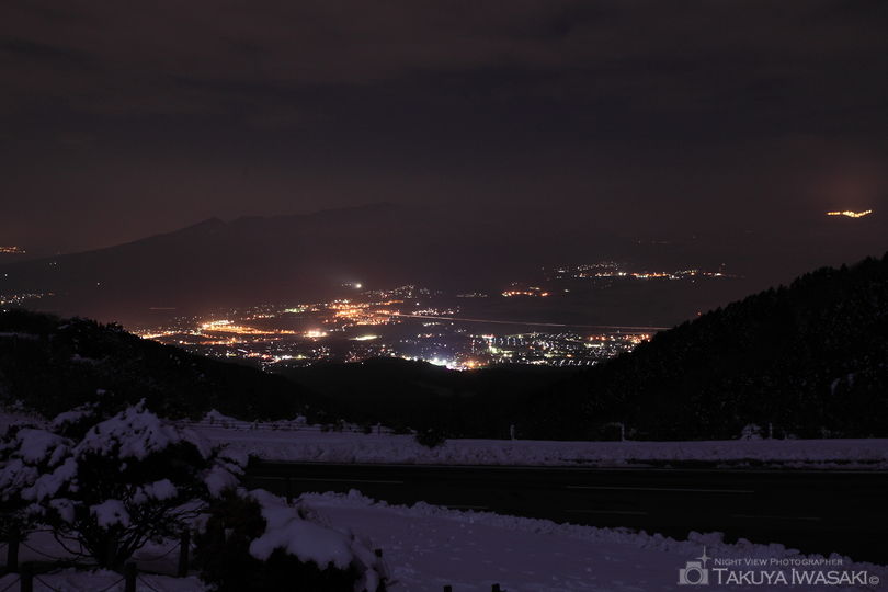 箱根・芦ノ湖展望公園の夜景スポット写真（2）