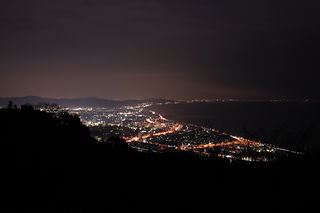 石垣山一夜城歴史公園の夜景スポット写真（1）class=