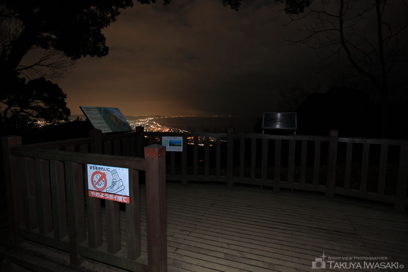 石垣山一夜城歴史公園の夜景スポット写真（2）