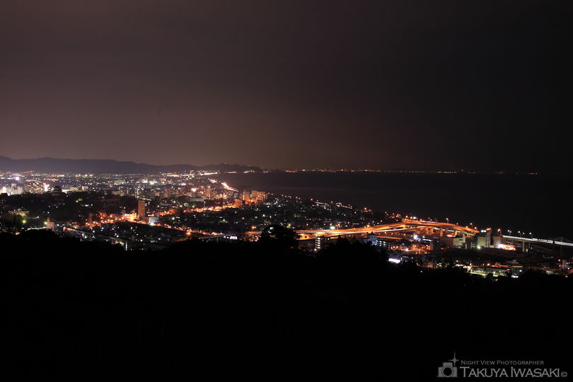 笠懸山の夜景スポット写真（1）